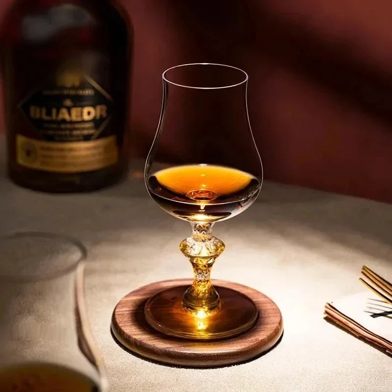 Macallan Whisky Crystal Glasses With Gift Box King Exclusive Wine Tasting Cup Luxury Carved  Whiskey Brandy Goblet Snifter