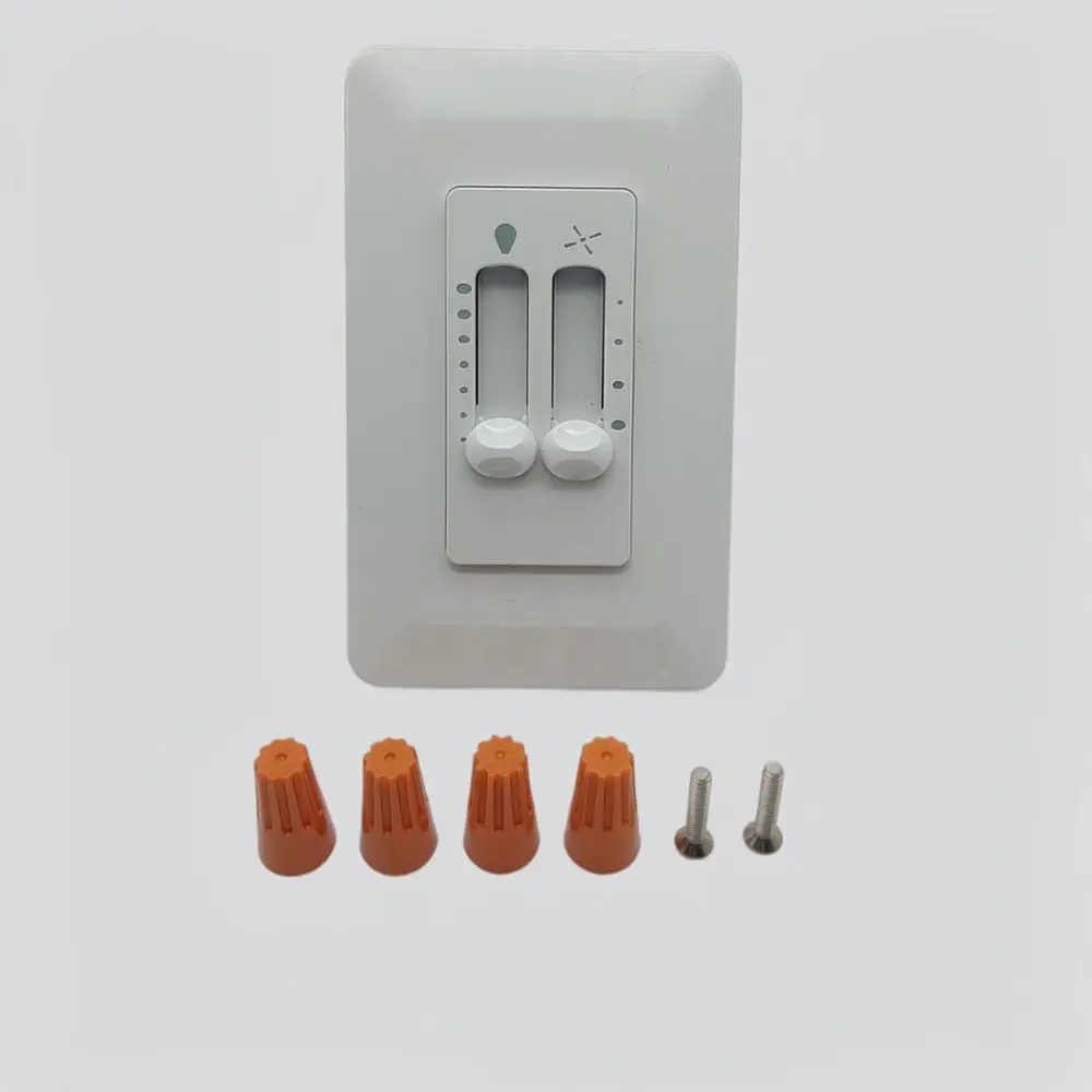 Adjustable Ceiling Fan Light Wall Controller 120V 3 Speed Dimmer Regulator Flush Mount Decor Switch For Bedroom