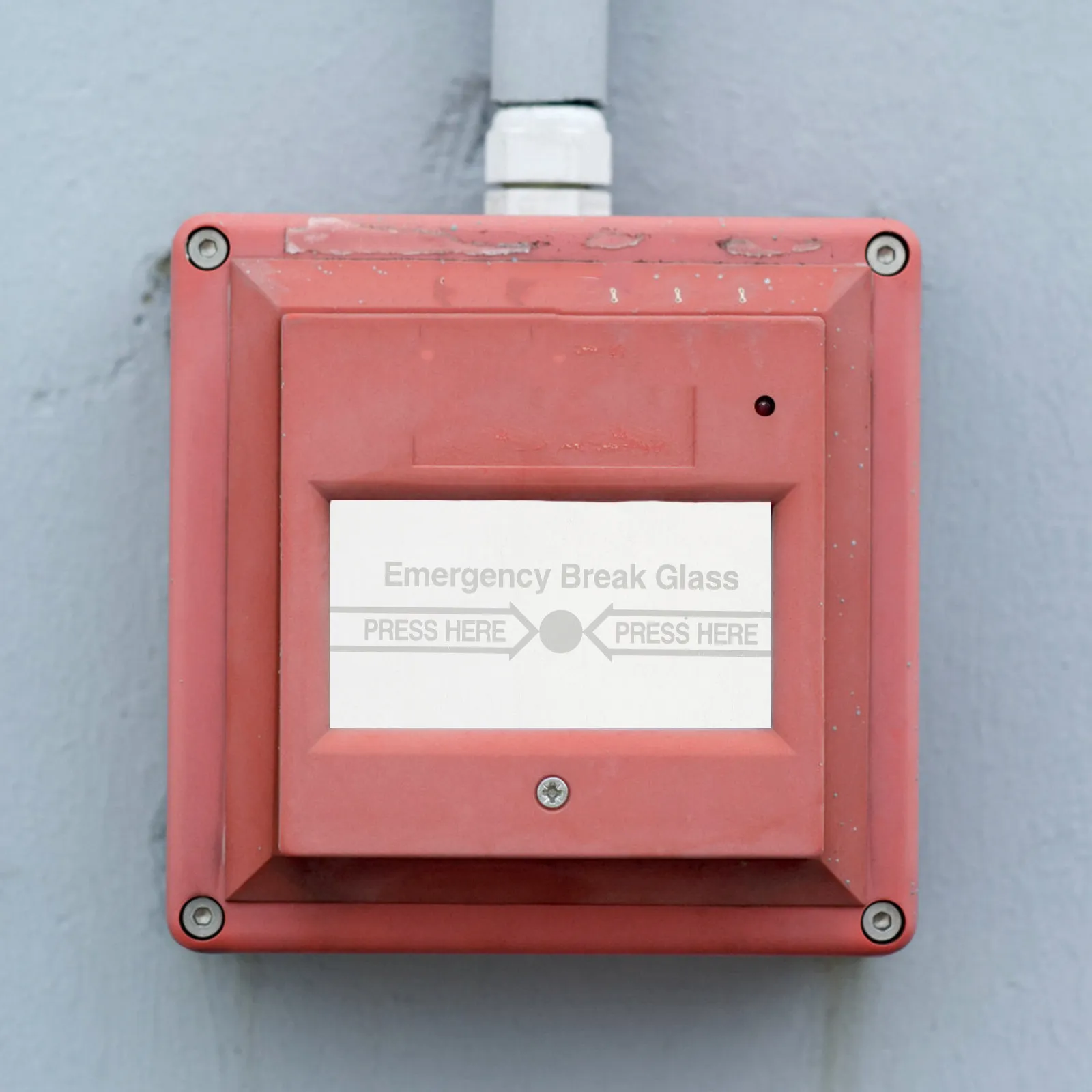 3Pcs Fire Alarm Glass Panel Emergency Break Glass Switch Cover Replacement Manual Fire Safety Switch Cover for Office School