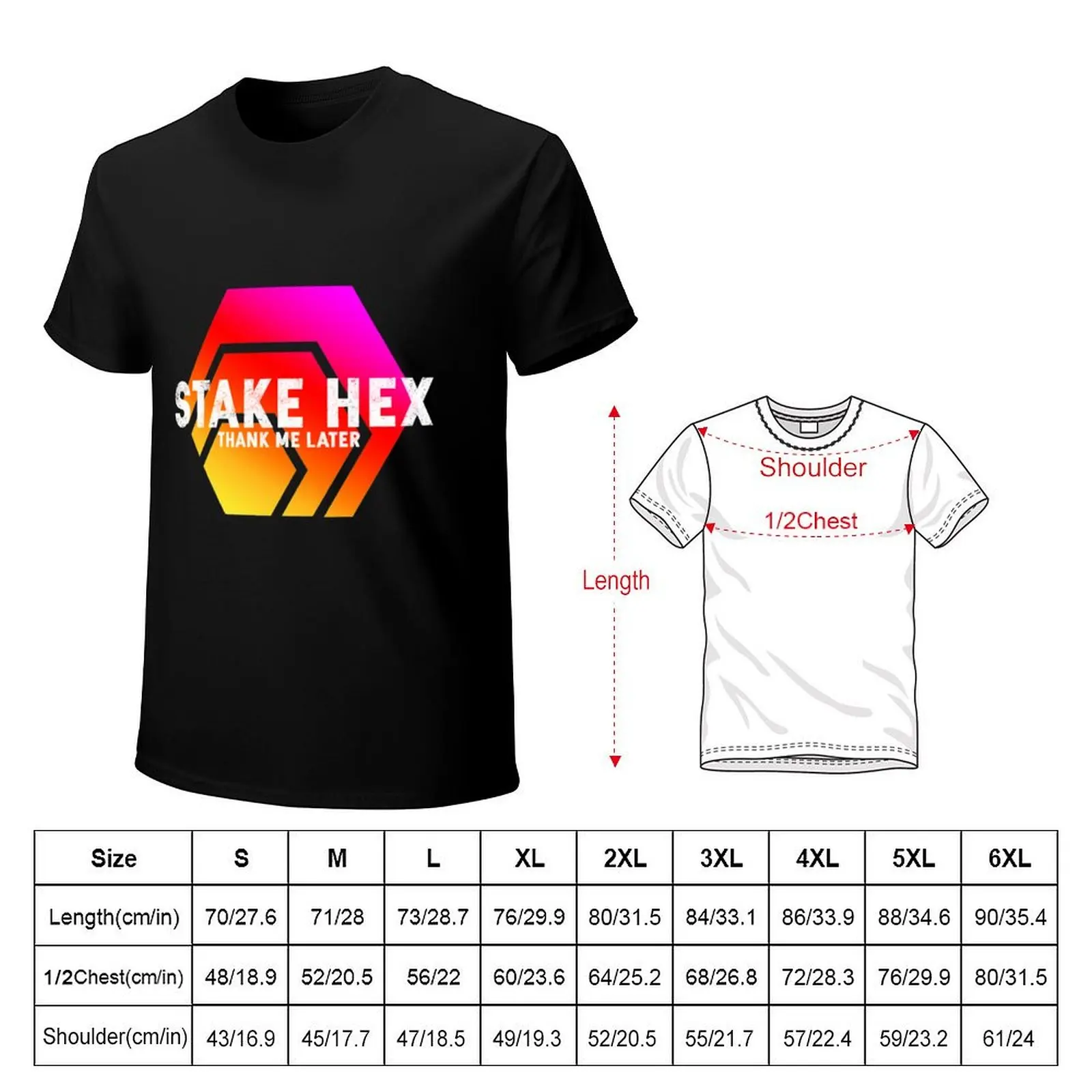 HEX Crypto Hexagon Logo, A Cool Crypto for Mens and Womens. T-Shirt man t shirts for men T-Shirt