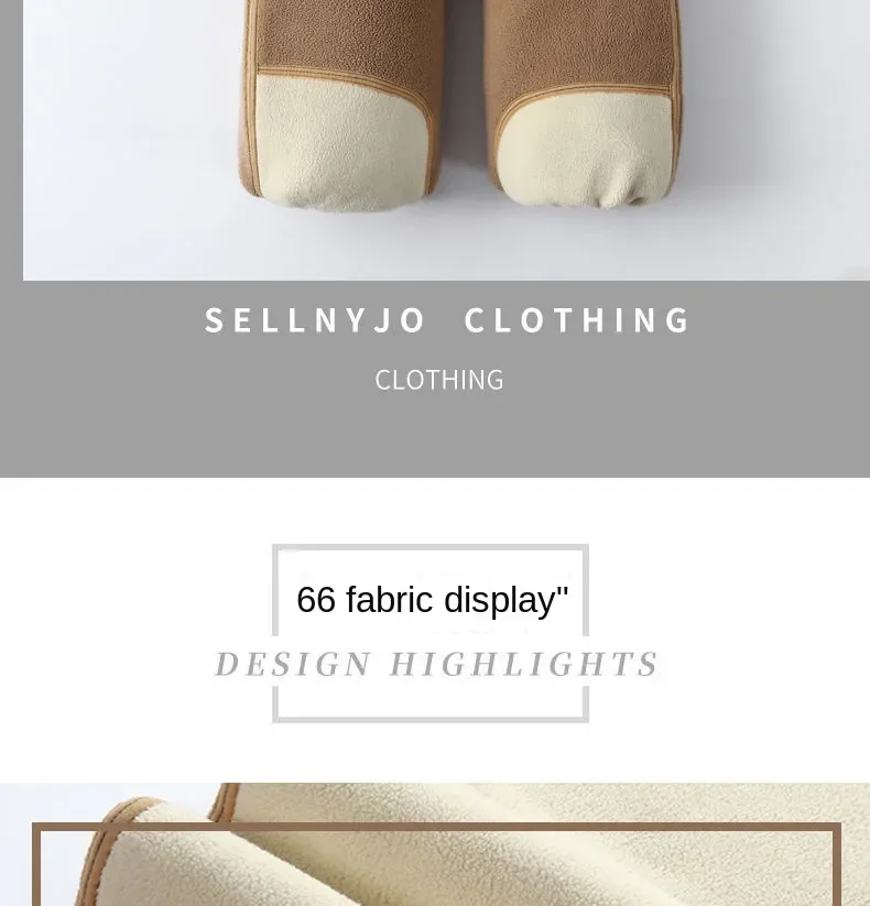Men's Thermal Pants Stretch Leggings Alpaca Wool Winter Underwear Goods Cold Stretch Classic Plush Thick Cotton-padded Trousers