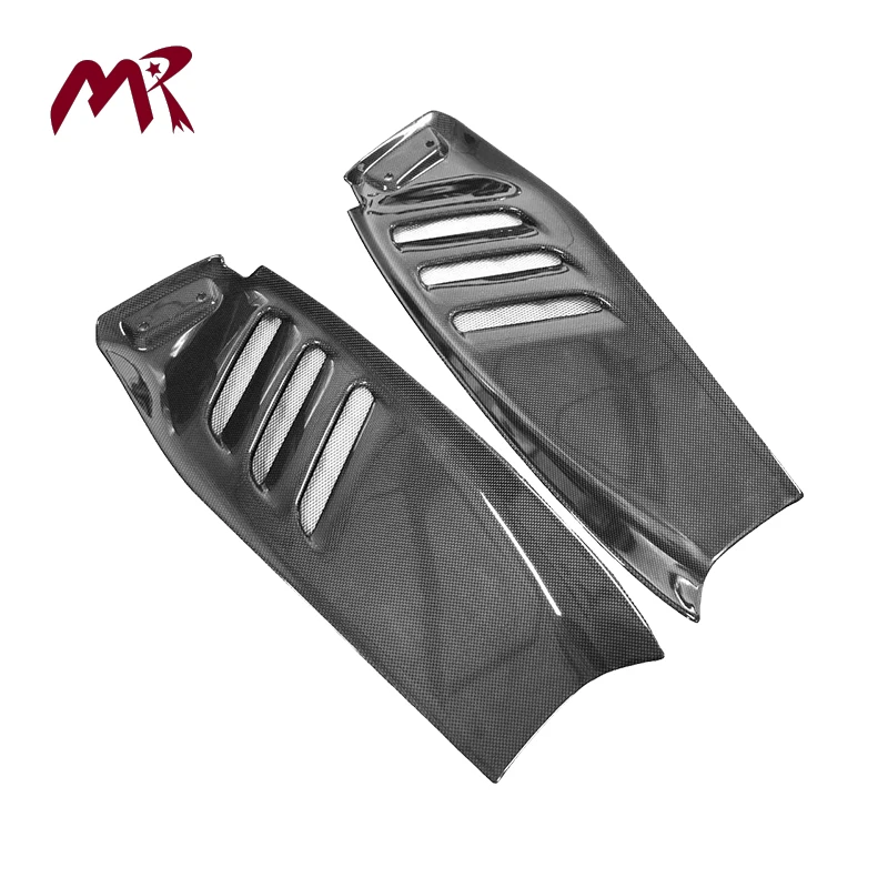 

For Ferrari F8 Sports Car Exterior Accessories Dry Carbon Fiber Rear Hood Air Inlet Bumper Trim with Air Vent Outlet Scoop Trim