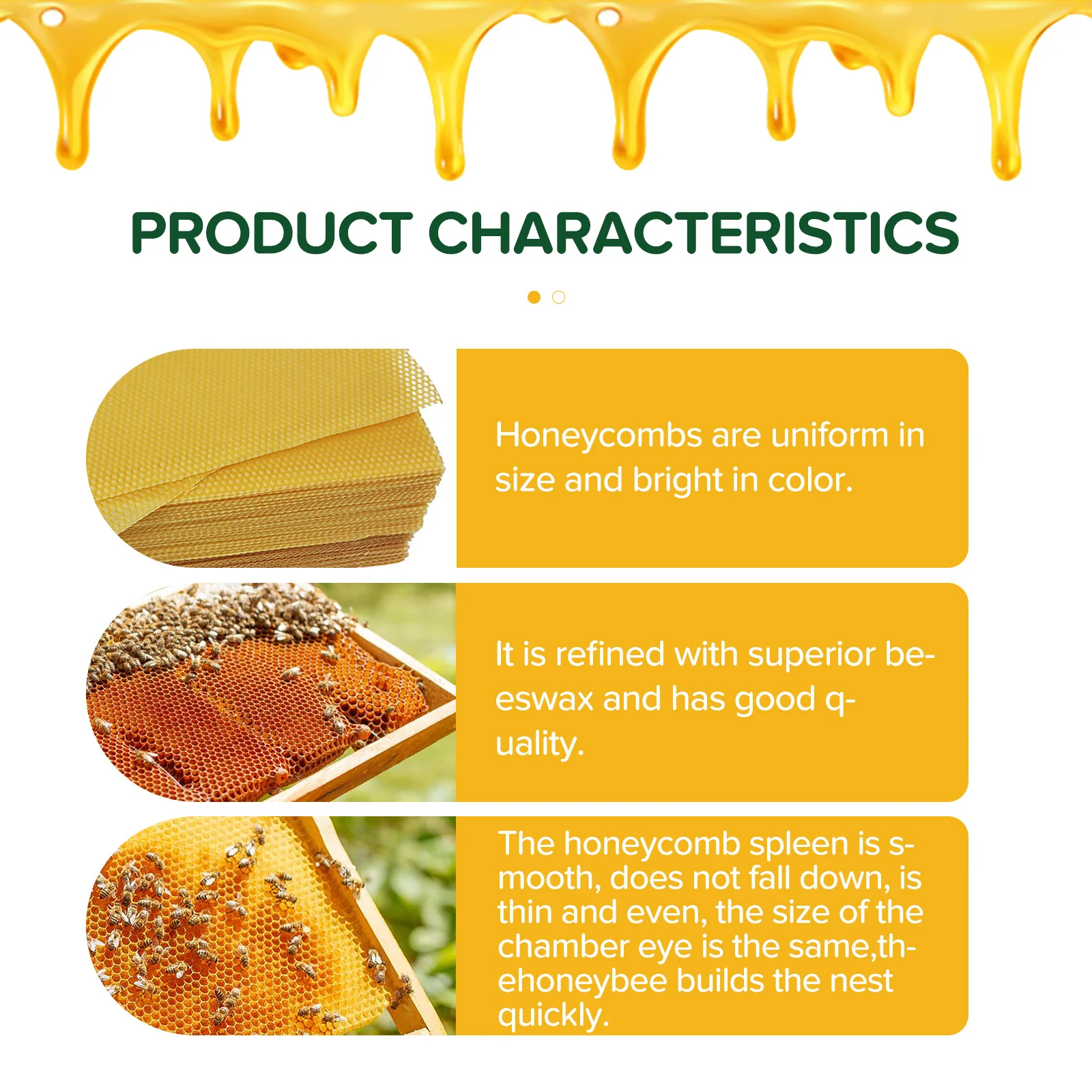 10Pcs Beeswax Foundation Press Mold Beekeeping Tools Honey Candles Maker Full Bees Wax Honeycomb Machine Foundation Sheets Tool