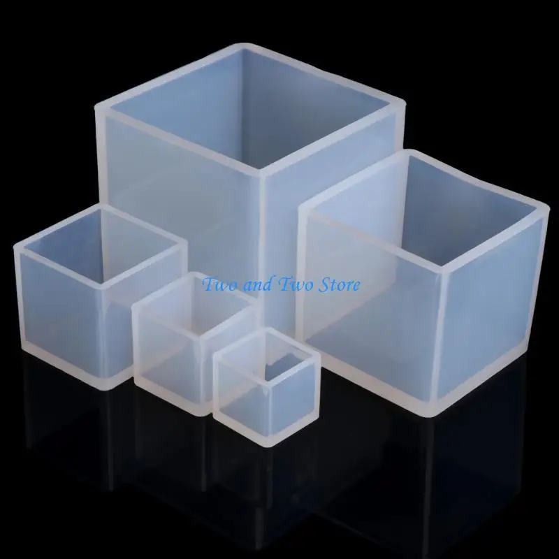 HX6F Practical Sturdy Silicone 10cm Cube Mould Accessory for Creative Handmade Soap Cake Decoration and Home Craft Supplies