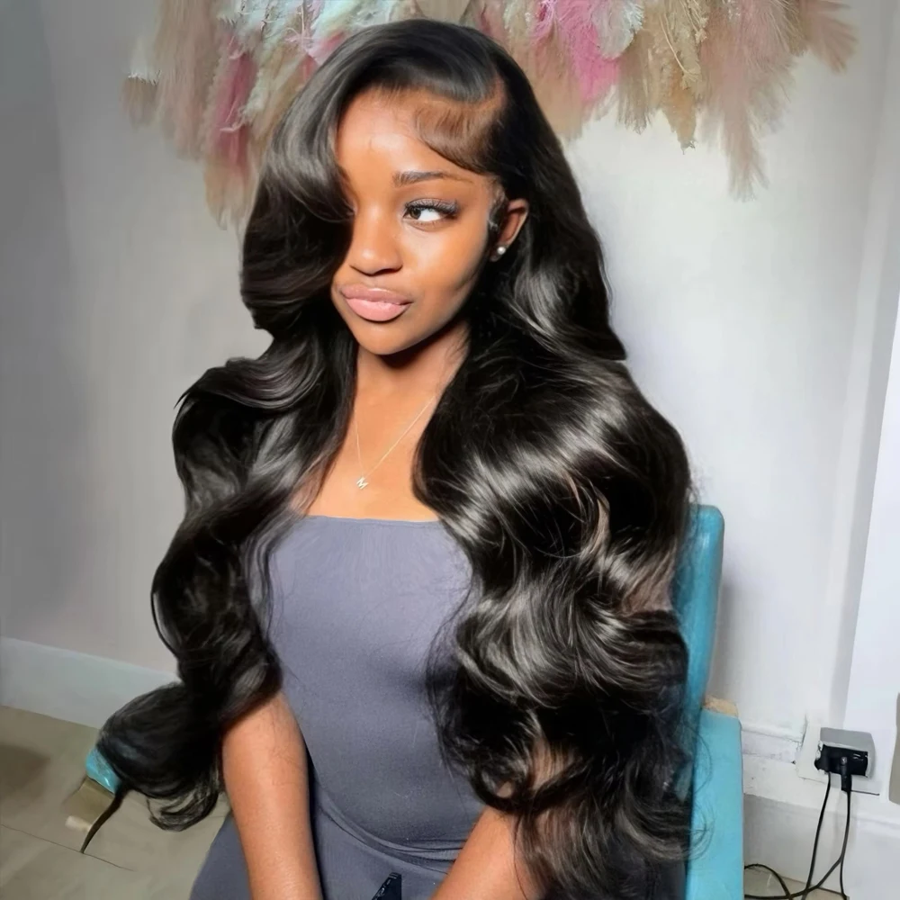 

250% Body Wave 13x6 Hd Transparent Lace Front Wigs Human Hair Wig Brazilian 30 40 Inch 13x4 Body Wave Lace Frontal Wig For Women