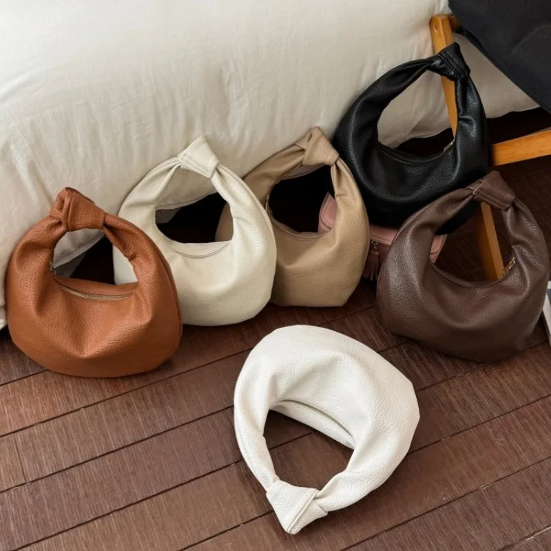 Trendy Letter Logo Diaper Bag Stylish Casual Simple Handbag Shoulder Bag Crossbody Ladies Leather Purse