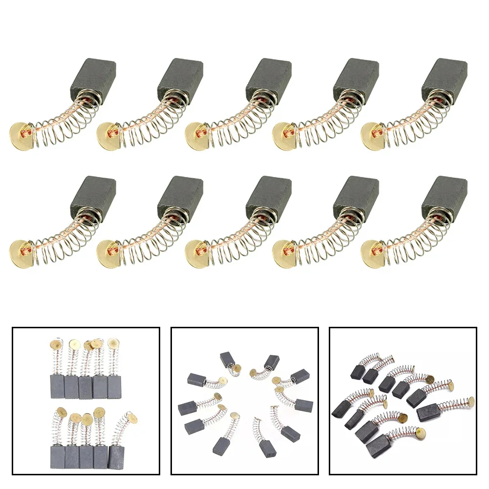 Brush Springs Carbon Brushes Brush Set Replacement Mechanical Strength Slip Ring Commutation Spark Electric Braking