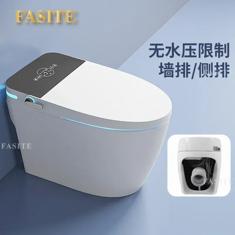 For Wall Mounted Side Rear Row Smart Toilet Fully Automatic Instant Heating No Water Pressure Limit Integrated Bidet