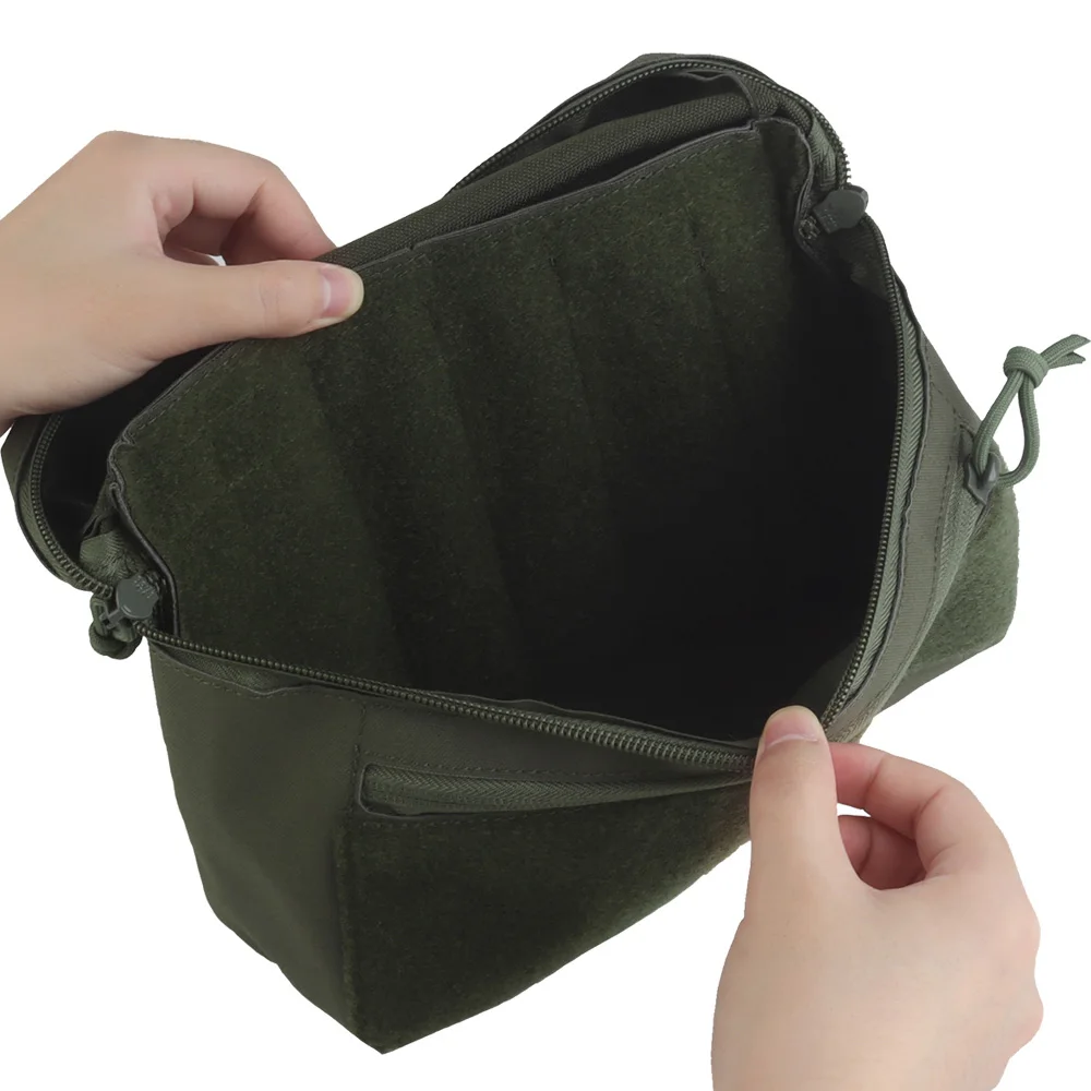Universal MOLLE System Storage Pouch Magic Fastener Utility Bag for Hunting Vests Plate Carriers Outdoor Sundries Organization