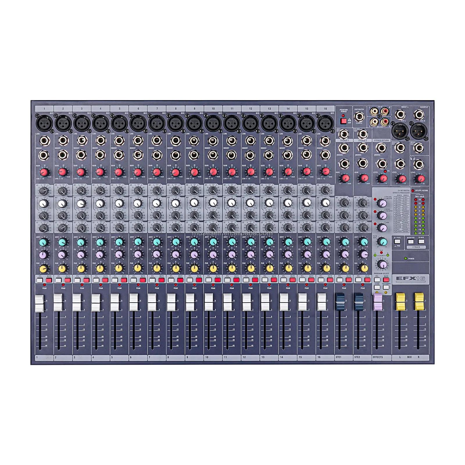 \ With IF adjustment 16 channels High quality audio mixer EFX16 suitable for stage performances with microphone amplifier