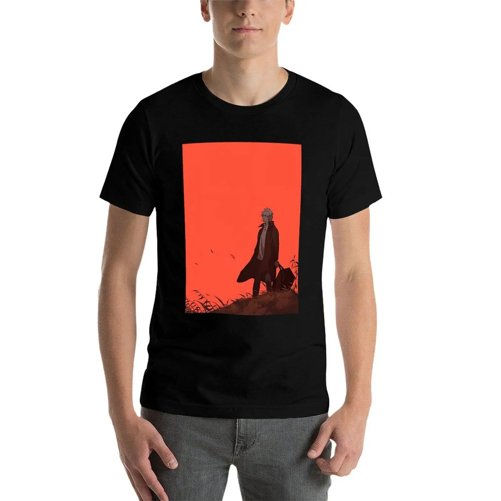 Day Gifts Japanese Mushishi Manga Gift For Halloween T-Shirt man t shirts for men cotton tshirt 100% T-Shirt view 3