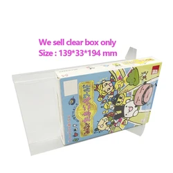 Transparent Clear Protective PET box For N64 JP Japan version game card storage protection display case collection box