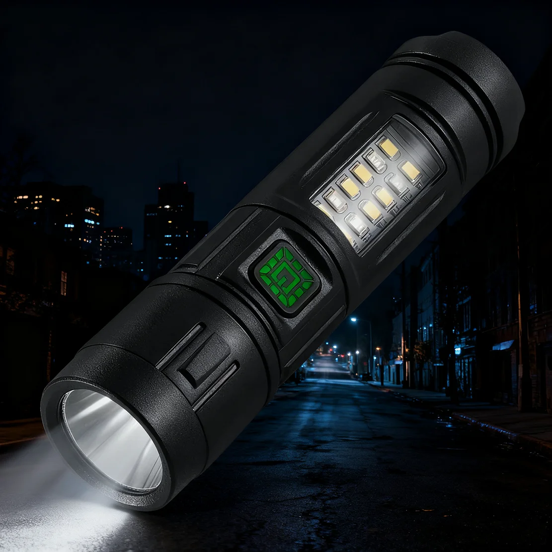 

Мощный перезаряжаемый светодиодный фонарик — кемпинг/рыбалка/охота с аккумуляторным фонариком ​