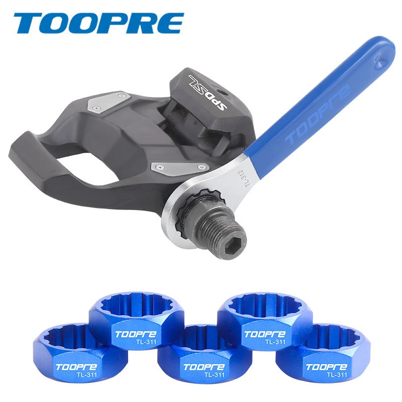 TOOPRE 10T Bicycle Pedal Axle Spindle Removal Tools Mountain Road Bike Loosing Lock Bolt for SHIMANO M520/M8040/M8140/M820/M828