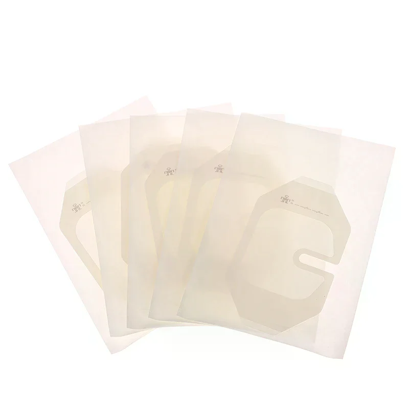 5PCS Octagonal Invisible Fitting  Fixation Application PU Transparent Visual Retained Plaster Waterproof Dressing Patch