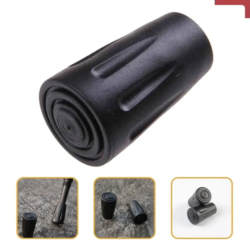 

Защитные наконечники из черной резины для большинства стандартных треккинговых палок, сменные насадки для походных палок