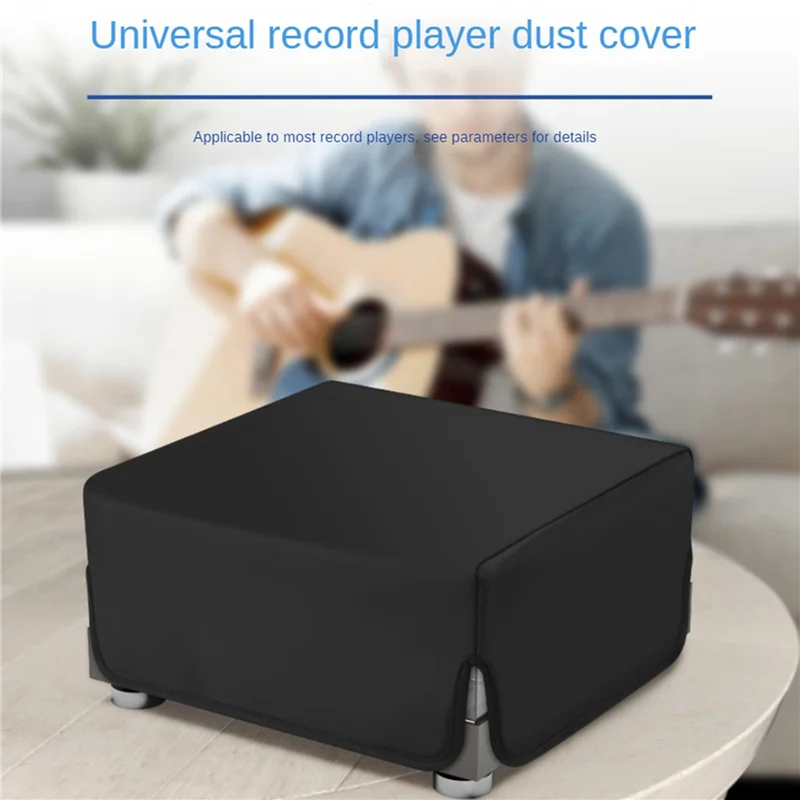 ABGI-2X Turntables Dust Cover Audio Video Turntables Protective Case Record Player Dust Case