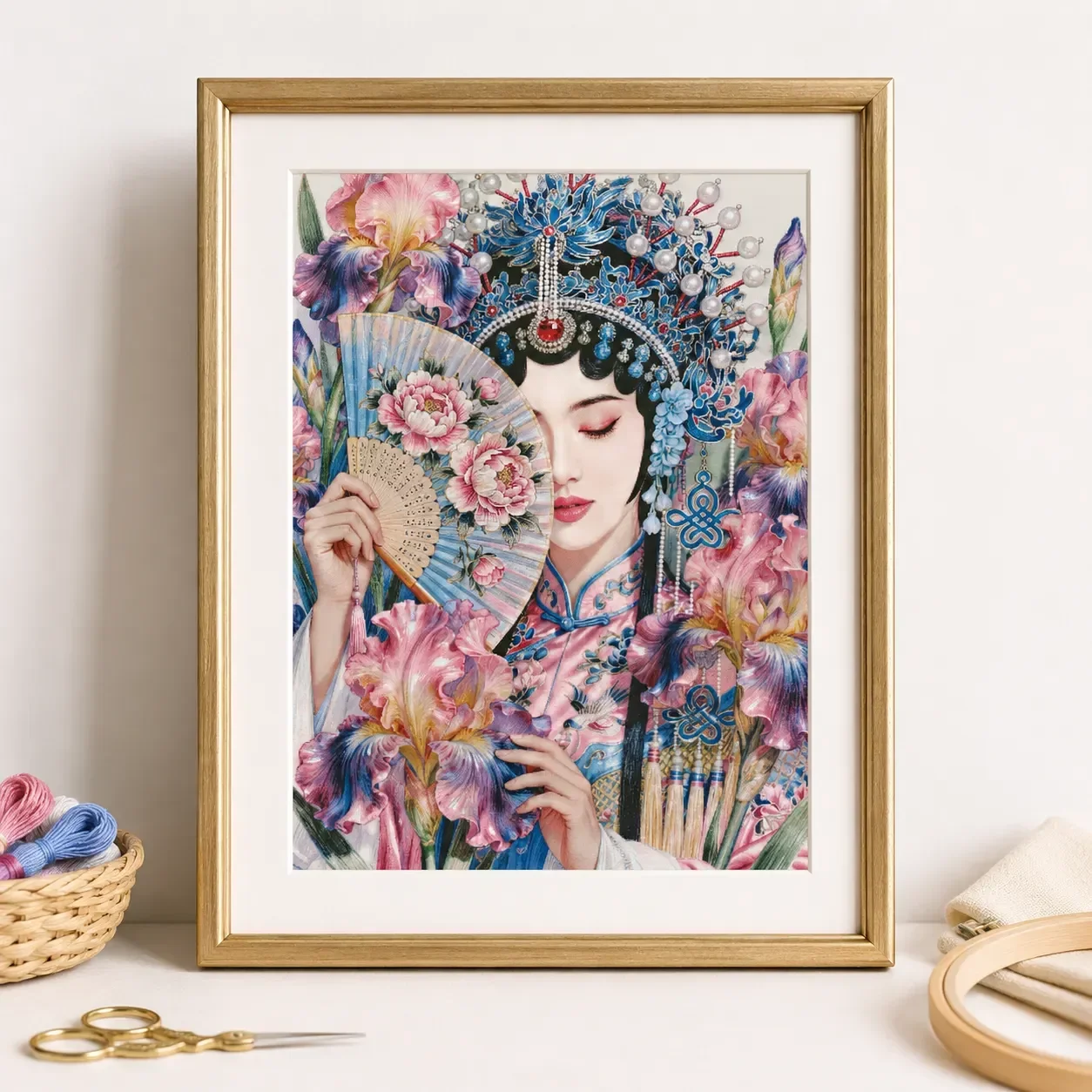 [ZZ8667-Liyuan Spring Dream]11CT 14CT 16CT DIY Stamped Cross Stitch Kit with Printed Canvas and Cotton Threads Embroidery Needle