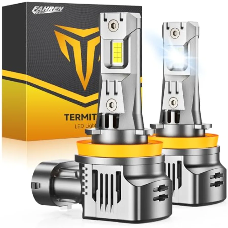 

Ultra Bright H11 Bulbs H11/H8/H9 Lights 13X Brighter High-Focus LED HID 6500K Cool White H18 Fog Light Low Nois
