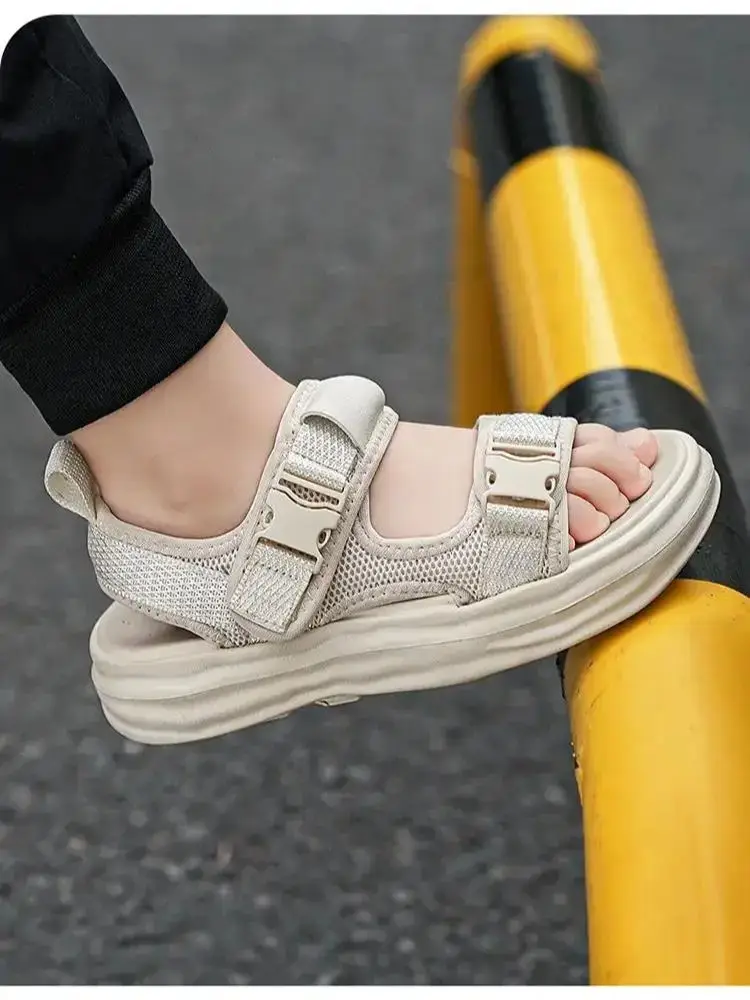 

New Summer Children's Mesh Sports Casual Sandals Boys Girls Soft Sole Non Slip Breathable Hook Casual Beach Sandals