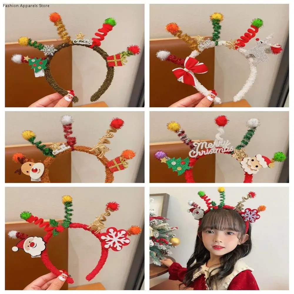 

Hair Accessories Christmas Headband Merry Chritmas Xmas Santa Claus Hair Hoop Headpiece Hairband Antler Hair Hoop Outdoor