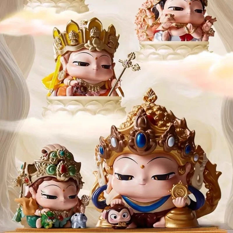 2025 Original Handmade Model God Of Wealth Guanyin Fairy Ornament Lucky Fortune Lucky Gift Huigen Series Dunhuang Blind Box