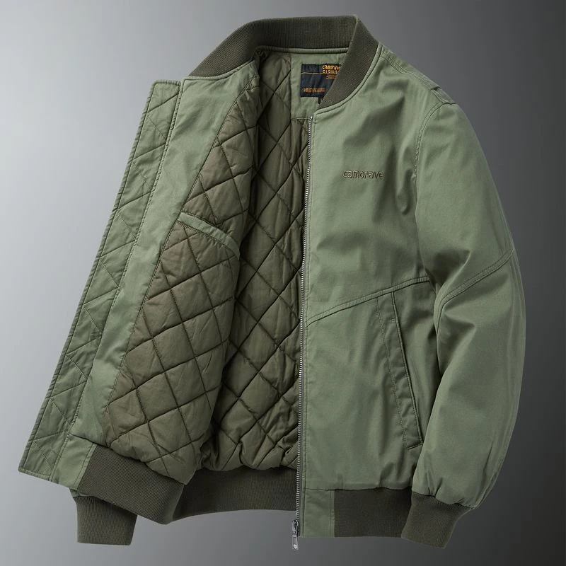 

American Sle Pilot Jaet Men's Autumn Winter Thiened Warm Loose Baseball Busin Casual Outerwear Faion Urban Sle