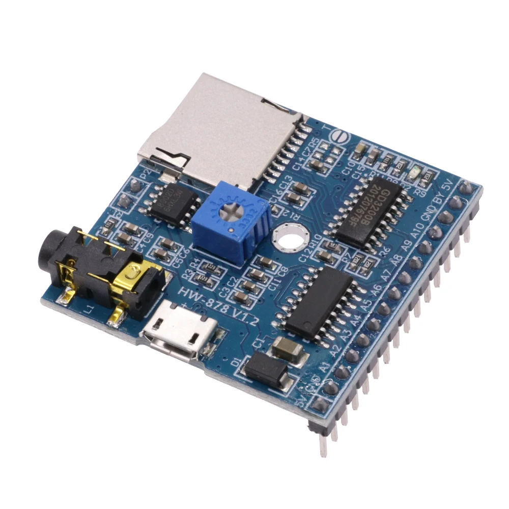 Voice playback module MP3 player trigger playback voice module compatible with Arduino