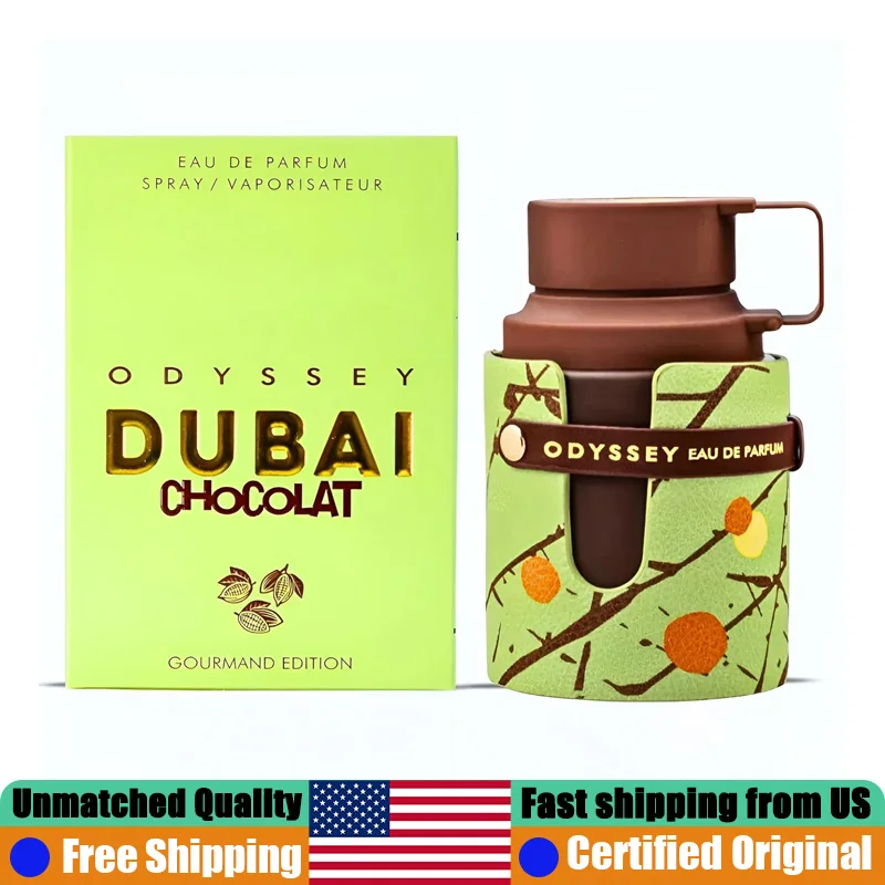 Armaf Odyssey Dubai Chocolat Eau de Parfum Spray 3.4 Oz Original Arab Perfumes Lasting Oriental Vanilla Gourmand Unisex Cologne