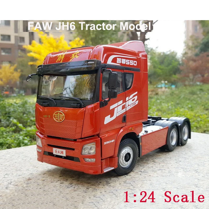 

FAW Original Diecast 1:24 Jiefang JH6 Alloy Truck Head Model Red Limited Edition Adult Collection Gift Souvenir Disply