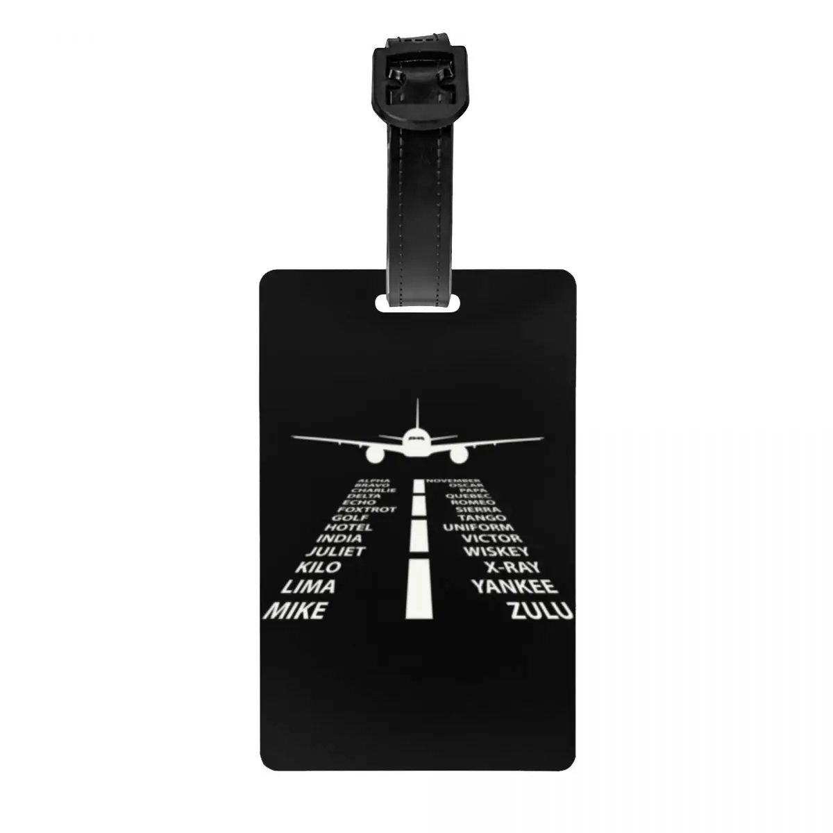 Phonetic Alphabet Pilot Airplane Luggage Tags for Suitcases Fashion Aviation Plane Fighter Baggage Tags Privacy Cover ID Label