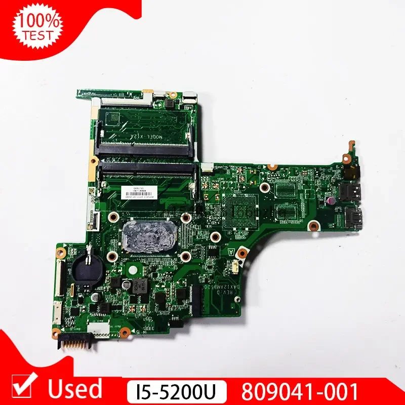 Used 809041-001 809041-501 For HP Pavilion 15-AB 15-AN I5-5200U Laptop Motherboard DAX12AMB6D0 SR23Y DDR3