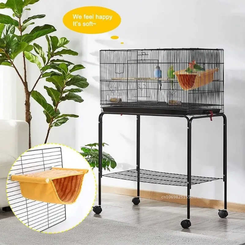 Pet Hanging Hammock Warm Nest Bed Parrot House Removable Washable Bird Cage Perch for Hamster Lovebird Casa Para Pajaros