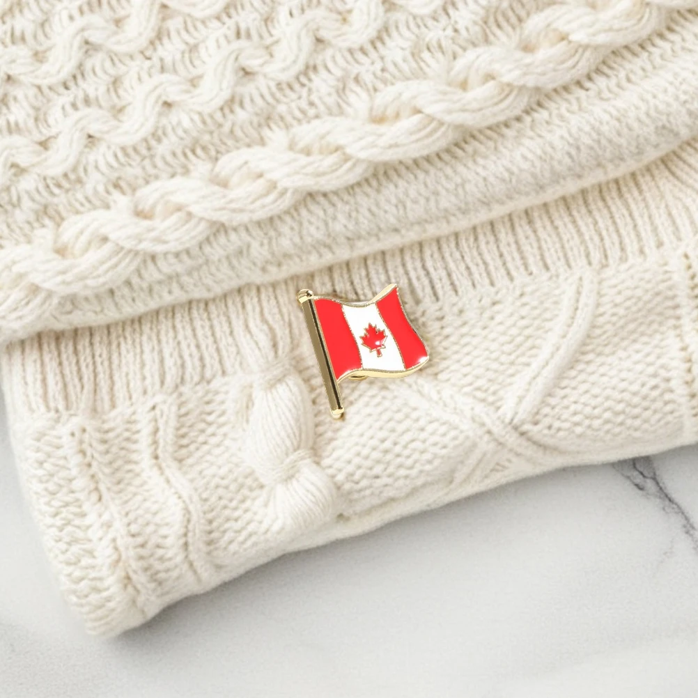 

Flag Brooch Canadian Pin Canada Lapel Clothes Badge Decorative Clothing Accessories Country