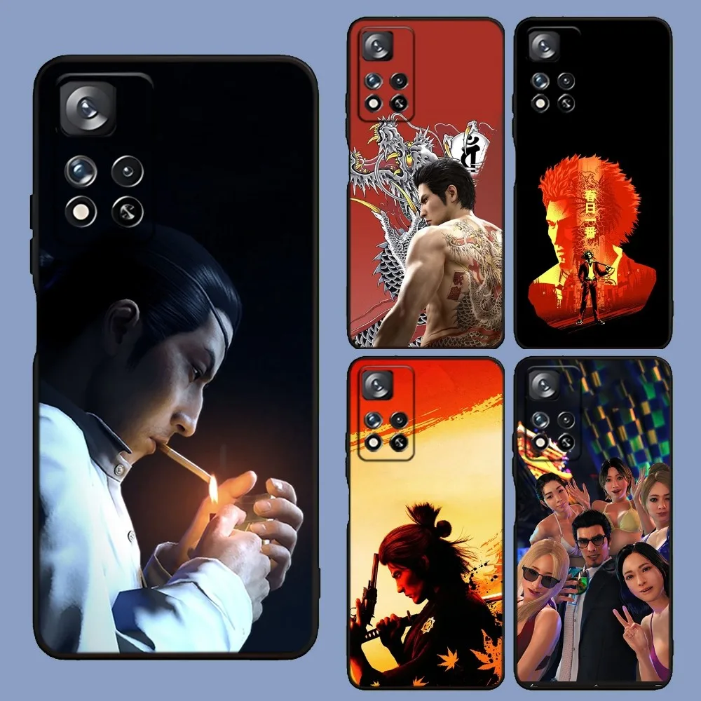 

Japanese Game Yakuza Kiryu Dragon Phone Case For Samsung Galaxy A13,A21s,A22,A31,A32,A52,A53,A71,A80,A91 Soft Black Cover