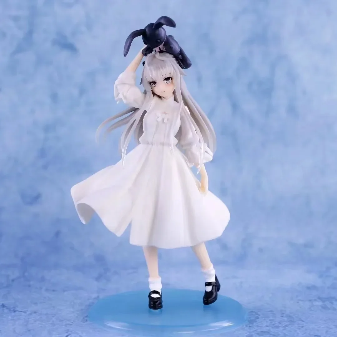 Figurine de Dessin Animé Japonais Yosuga No Sora en PVC, Modèle de Collection, Robe Blanche Debout, Jouet Kawaii, Cadeau, 20cm