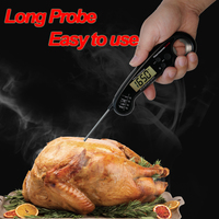 Fast Read Meat Thermometer for Home Kitchen Kits Big Digital LCD Food Cooking Temperature Measure Waterproof Bottle Opener