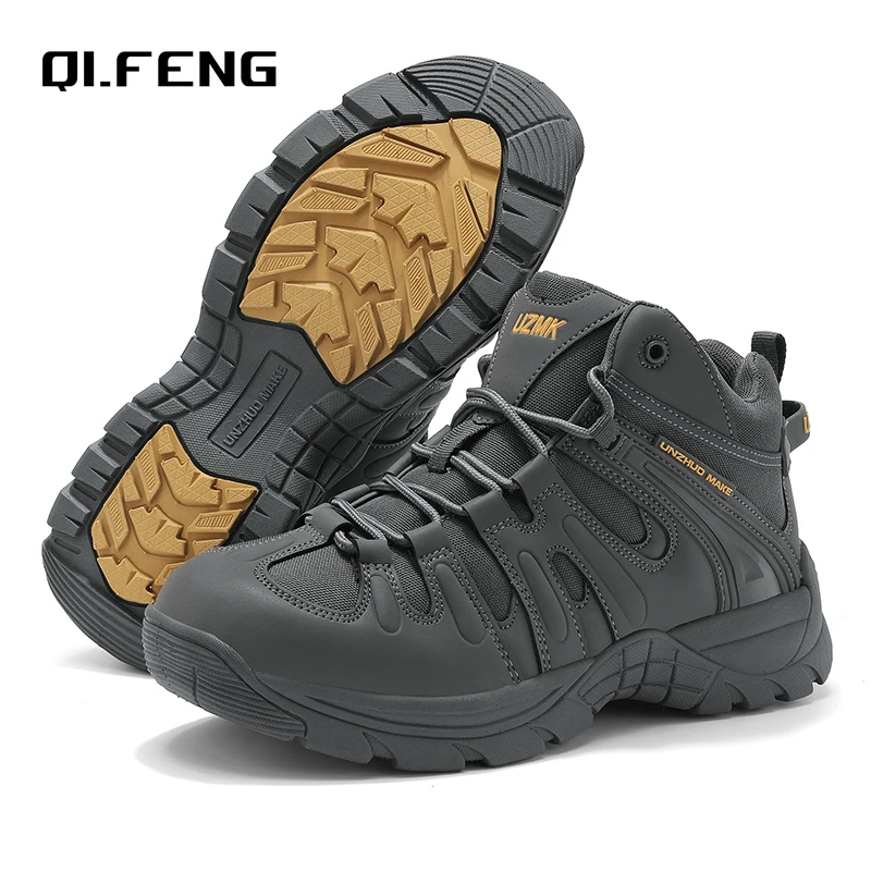 

Новые мужские высокие альпинистские ботинки, уличные походные и дорожные нескользящие ботинки, модная большая спортивная обувь для отдыха, размеры 39-46