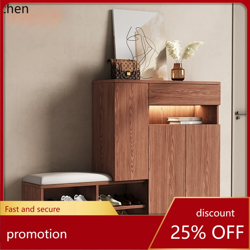 ZML shoe cabinet, stool integrated entrance entrance storage, new shoe changing stool storage cabinet