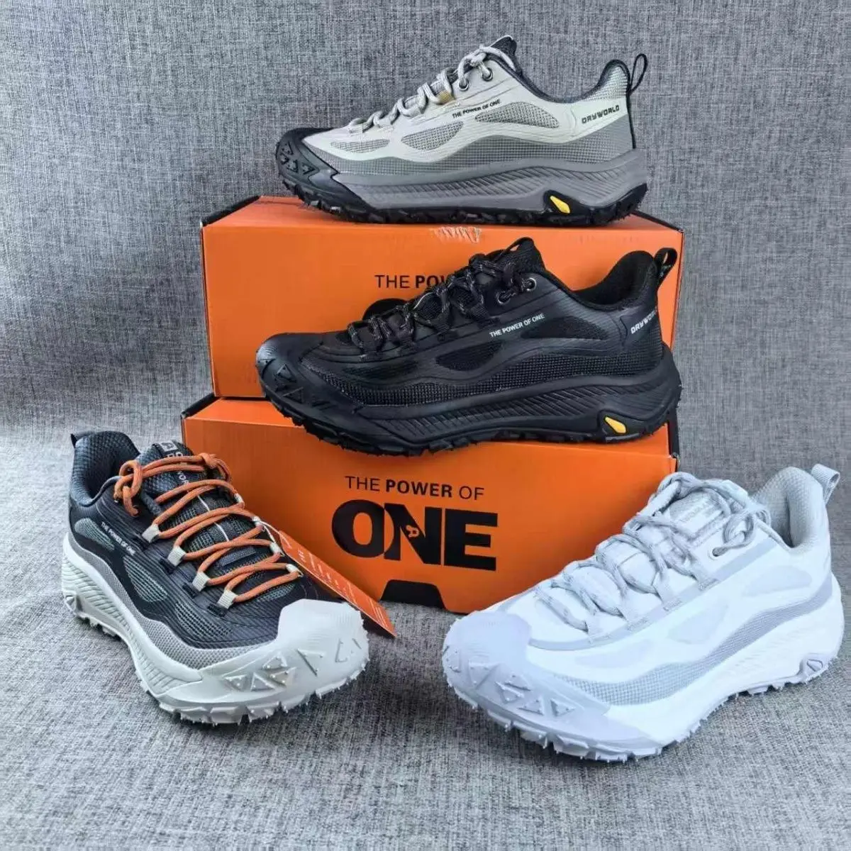 

2026 DRYWORLD Couple Hiking Shoes Outdoor Sports Non Slip Breathable Trail Running Sneakers Comfort Lightweight