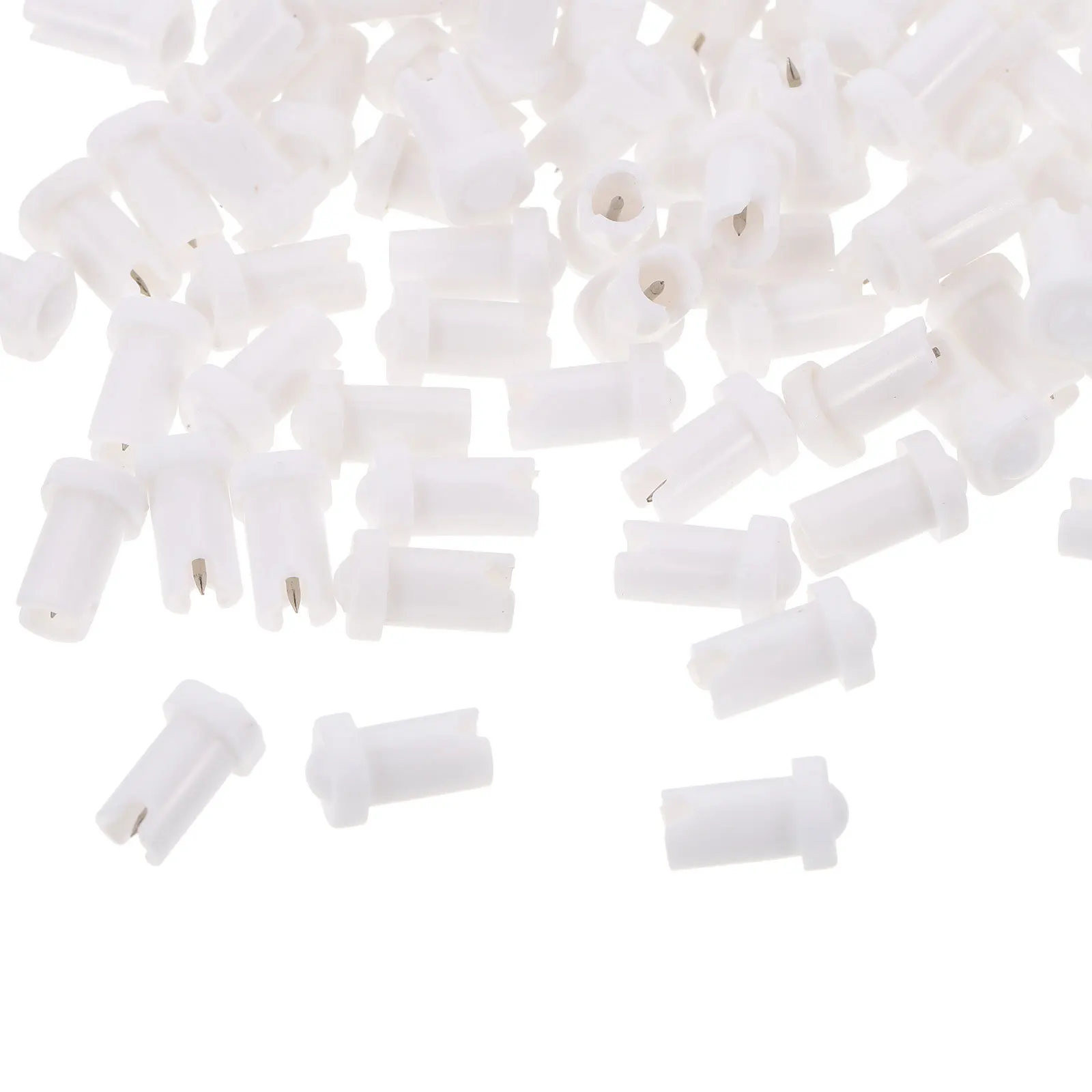 

100pcs Eyelash Glue Bottle Needles High-Grade Plastic Anti-Blocking Pin For Lash Extension Tools Bottle Replacements Nozzle