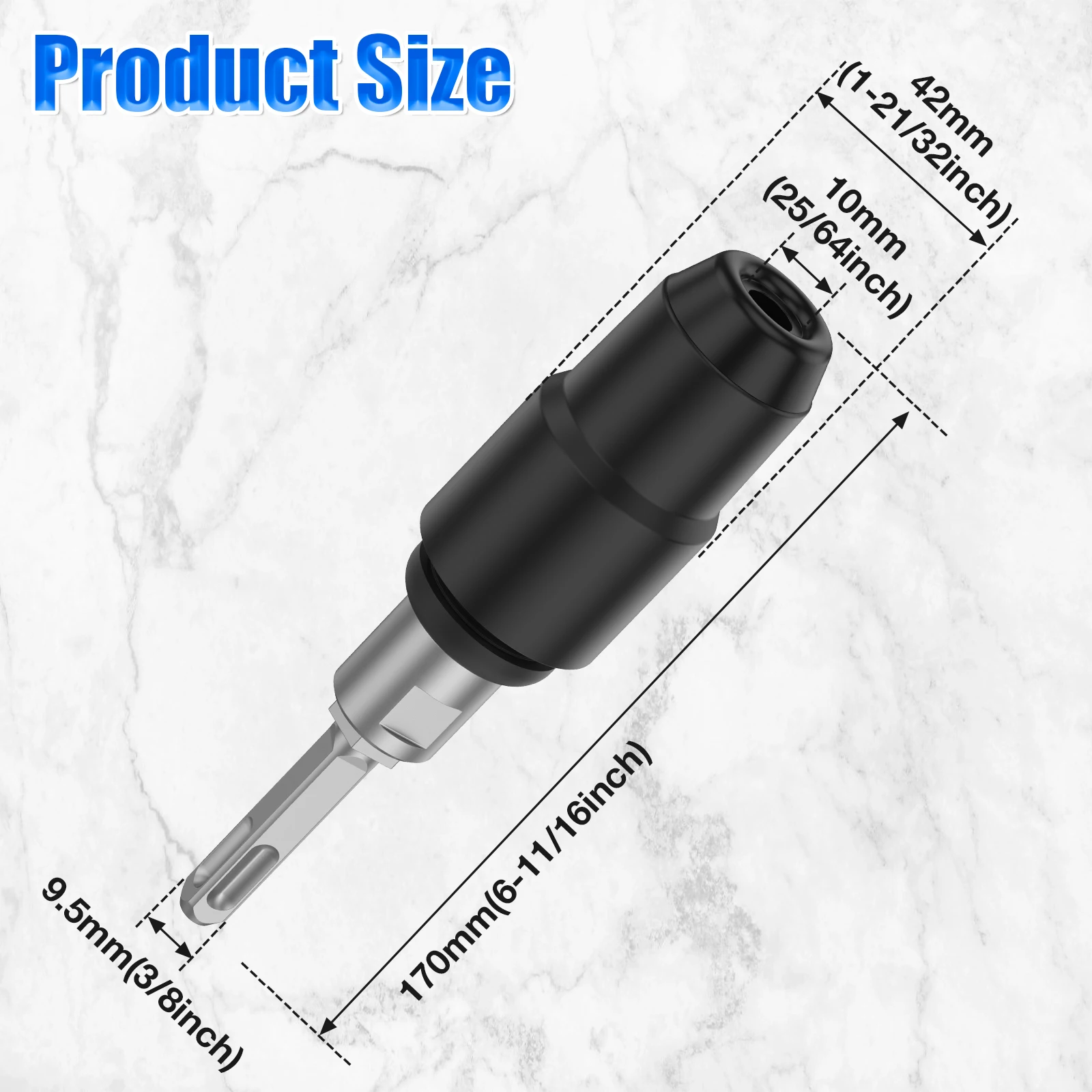 

Адаптер для сверл из углеродистой стали для перфораторов, ударопрочный, с круглым хвостовиком, экономящий усилия преобразователь хвостовика