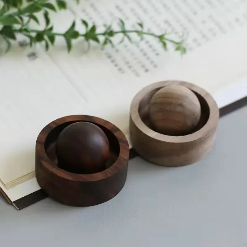 5×3.5cm Wood Ball Essential Oil Diffuser! Black Walnut Car-mounted Aromatherapy | Perfumed Fragrance Decor - Perfect Car Gift