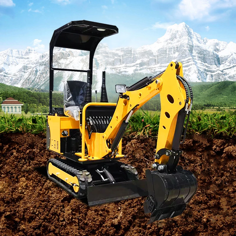 

Excavator 0.8 ton Kubota engine crawler excavator agricultural mini bagger mini small digger