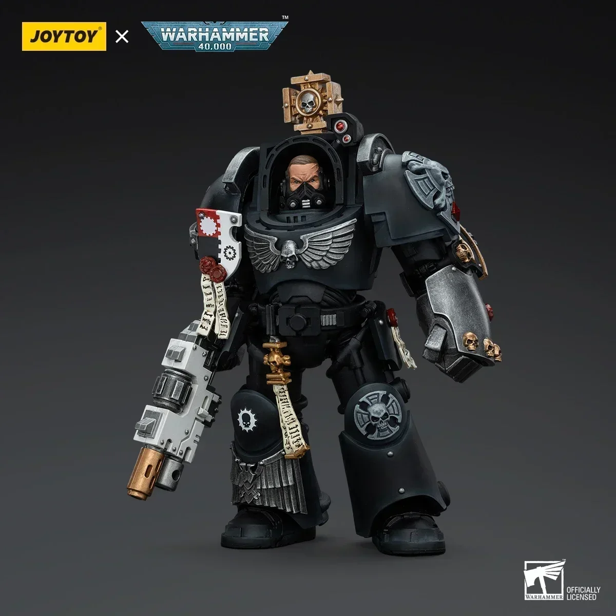 [متوفر] JOYTOY Warhammer 40K الأيدي الحديدية الكابتن في المنهي درع عمل الشكل المشترك المنقولة تمثال جمع لعبة مجسمة