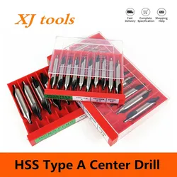 Free shipping 10Pcs/lot 1mm 2mm 3mm 4mm 5mm 6mm HSS Center Drills 60 degree Combined Countersinks Degree Angle Bit Tip Set Tool