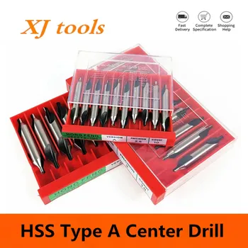 Envío gratis 10 unids/lote 1mm 2mm 3mm 4mm 5mm 6mm HSS taladros centrales 60 grados avellanadores combinados grado ángulo punta conjunto herramienta