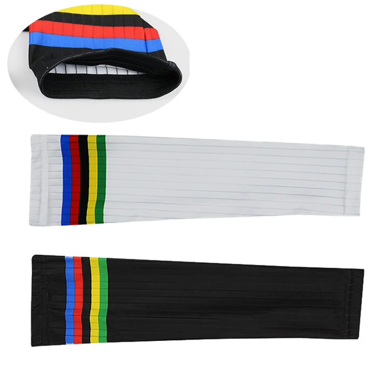 Champion New Rainbow Stripe Aero Cycling Sleeve Summer Sunscreen Cool Road Running Bike Arm Sleeve Sports Accessories Men Women