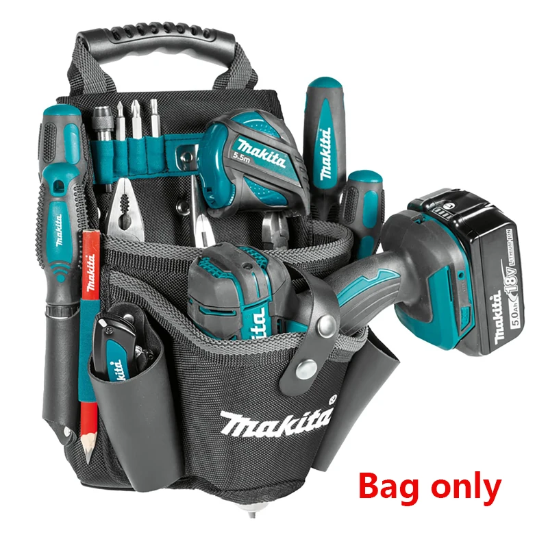 Makita E-15182 Universal Tool Pouch & Drill Holster Left Right Hand Strap System Safe Convenient Heavy Load Belt Tools Bag