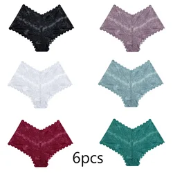 1/3/6Pcs/set Lace Boyshort Panties Women Low-Rise Floral Underwear S-XL Girls Sexy Panties Ladies Lace Underpants Lingerie